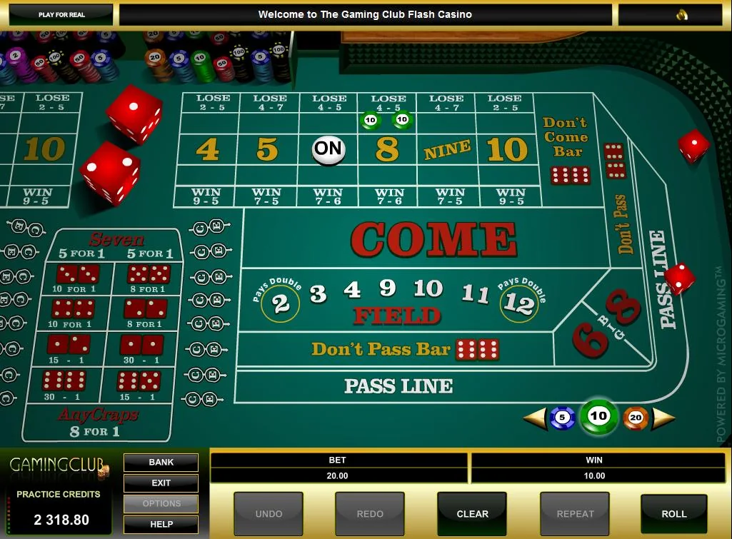 Craps — επιτραπέζιο παιχνίδι στο HugeWin Casino